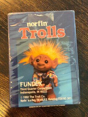 Vintage 1992 Norfin Trolls Playing Cards